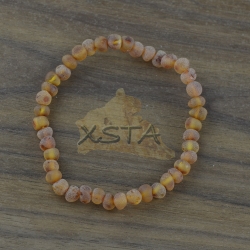 Baltic amber raw beads bracelet Baroque